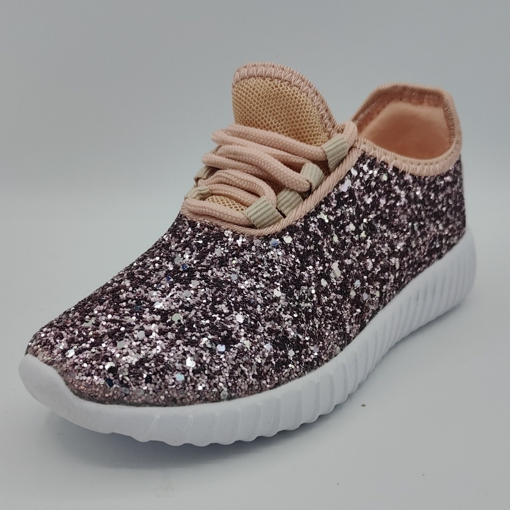 Forever Link Sparkle Kids Sneakers in Pink and White